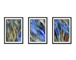 Quadro decor 30x66 canvas formas abstratas mod 16