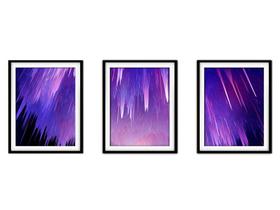 Quadro decor 30x66 canvas formas abstratas mod 181