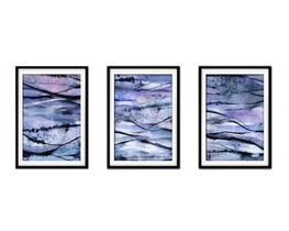 Quadro decor 30x66 canvas formas abstratas mod 24