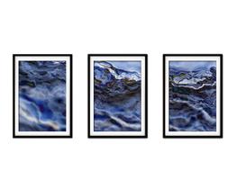 Quadro decor 30x66 canvas formas abstratas mod 48