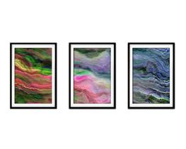 Quadro decor 30x66 canvas formas abstratas mod 57