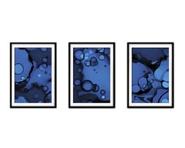 Quadro decor 30x66 canvas formas abstratas mod 99