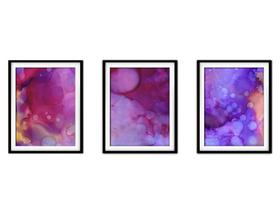 Quadro decor 45x96 canvas formas abstratas mod 140