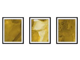 Quadro decor 45x96 canvas formas abstratas mod 157