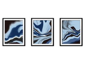 Quadro decor 45x96 canvas formas abstratas mod 162