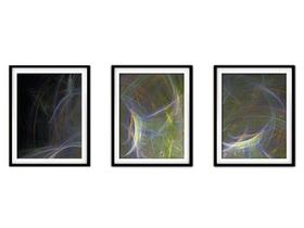 Quadro decor 45x96 canvas formas abstratas mod 187