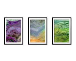 Quadro decor 45x96 canvas formas abstratas mod 53