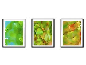 Quadro decor 55x110 canvas formas abstratas mod 185