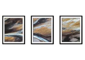 Quadro decor 55x110 canvas formas abstratas mod 231