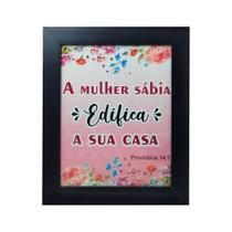 Quadro Decor a Mulher Sábia com Moldura e Vidro Mdf Adesivado Quadro Decor a Mulher Sábia com Moldura e Vidro Mdf Adesivado