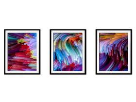 Quadro decor canvas 45x96 universo colorido mod 120