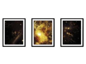 Quadro decor canvas 55x110 universo colorido mod 268