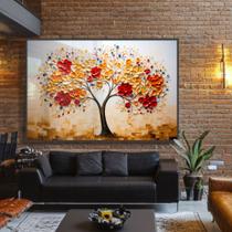 Quadro decor folhas 3D