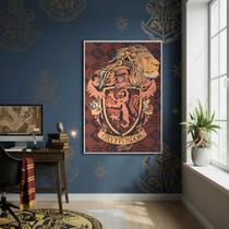 Quadro Decor Harry Potter Grifinória 70x50cm Mold Branca Quadro Decor Harry Potter Grifinória 70x50cm Mold Branca