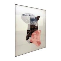 Quadro Decor Linhas Sobre Dois Tons