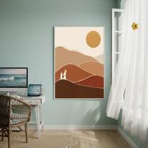 Quadro Decor Nunca Andamos Sozinhos 70x50cm Mold Branca