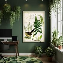 Quadro Decor Samambaias Clássicas 70x50cm Mold Branca Quadro Decor Samambaias Clássicas 70x50cm Mold Branca