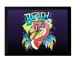 Quadro Decoração Anos 90 Retro Art Beach Now 42x29cm