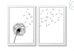 Quadro decoração casa 20x30 dente de leão moldura e vidro Quadro decoração casa 20x30 dente de leão moldura e vidro