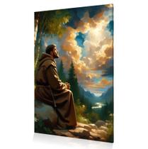 Quadro Decoração Católico São Francisco De Assis Canva 60x40 Quadro Decoração Católico São Francisco De Assis Canva 60x40