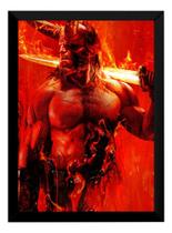 Quadro Decoração Filme Hellboy Arte Poster Moldurado