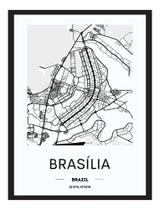Quadro Decoração Mapas 36 Cidades Mundo C/ Vidro A3 30x42 cm