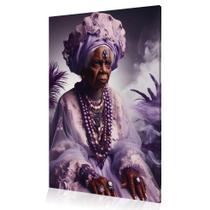 Quadro Decoração Nanã Orixá Sabedoria Umbanda Canvas 60x40 Quadro Decoração Nanã Orixá Sabedoria Umbanda Canvas 60x40