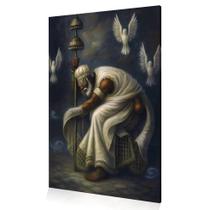 Quadro Decoração Orixá Fé Criação Oxalá Oxalufã Canvas 60x40 Quadro Decoração Orixá Fé Criação Oxalá Oxalufã Canvas 60x40