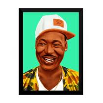 Quadro Decoração Pop Art Luther King Hipster 42x29cm