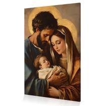 Quadro Decoração Sagrada Família Nazaré Tela Canvas 60x40 Quadro Decoração Sagrada Família Nazaré Tela Canvas 60x40