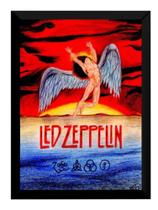Quadro Decoraçãoo Rock Classico Arte Led Zeppelin 42x29cm Quadro Decoraçãoo Rock Classico Arte Led Zeppelin 42x29cm