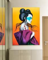 Quadro Decorartivo Gueixa Canvas 50x70 - Foto Paulista