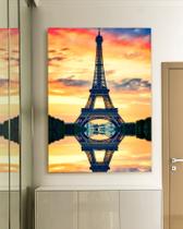 Quadro Decorartivo Torre Eiffel Canvas 50x70 - Foto Paulista