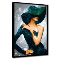 Quadro Decorativo 1 peça 40x60 Mulher Elegância e Glamour