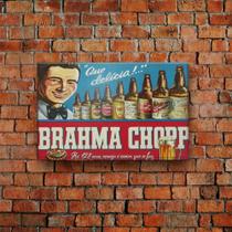 Quadro Decorativo 1 Peça Brahma Chopp