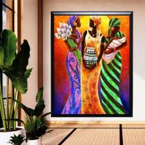Quadro decorativo 1 tela africana Quadro decorativo 1 tela africana