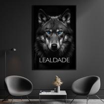 Quadro Decorativo 1 Tela Animais Lealdade Rosto Lobo Diversos Tamanhos Natural