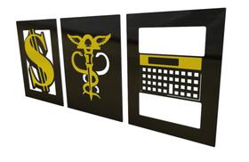 Quadro Decorativo 100% Acrílico Contabilidade