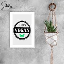 Quadro Decorativo 100% Vegan Vegano Quadro Decorativo 100% Vegan Vegano