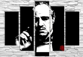 quadro decorativo 115 x 60 5 pçs 4 k dom corleone