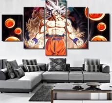 quadro decorativo 115 x 60 5 pçs 4 k dragon ball z art-moderna