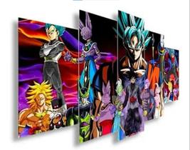 Quadro Decorativo 120 x 60 Mosaico Dragon Ball Super