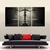 Quadro Decorativo 120x60 Escritório Balança Justiça Quadro Decorativo 120x60 Escritório Balança Justiça