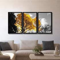 Quadro Decorativo 129x63 Arvore Da Vida Ipê Sala Corredor