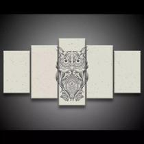 Quadro Decorativo 129x63 Sala Quarto Coruja Mandala Design 1 Quadro Decorativo 129x63 Sala Quarto Coruja Mandala Design 1