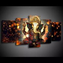 Quadro Decorativo 129x63 Sala Quarto Lord Ganesha Elefante 1
