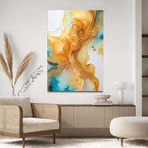 Quadro Decorativo 130x90 Para Sala Quarto Hall Abstrato Moderno Claro