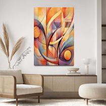 Quadro Decorativo 130x90 Para Sala Quarto Hall Formas Abstrata