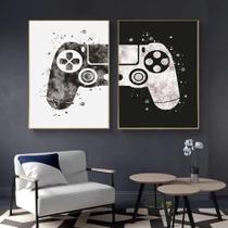 Quadro decorativo 2 peças 40x60 video game gamer controle jogos para quarto sala Quadro decorativo 2 peças 40x60 video game gamer controle jogos para quarto sala
