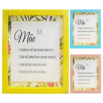 Quadro Decorativo 20x25cm C Moldura De Plastico Colors 895610